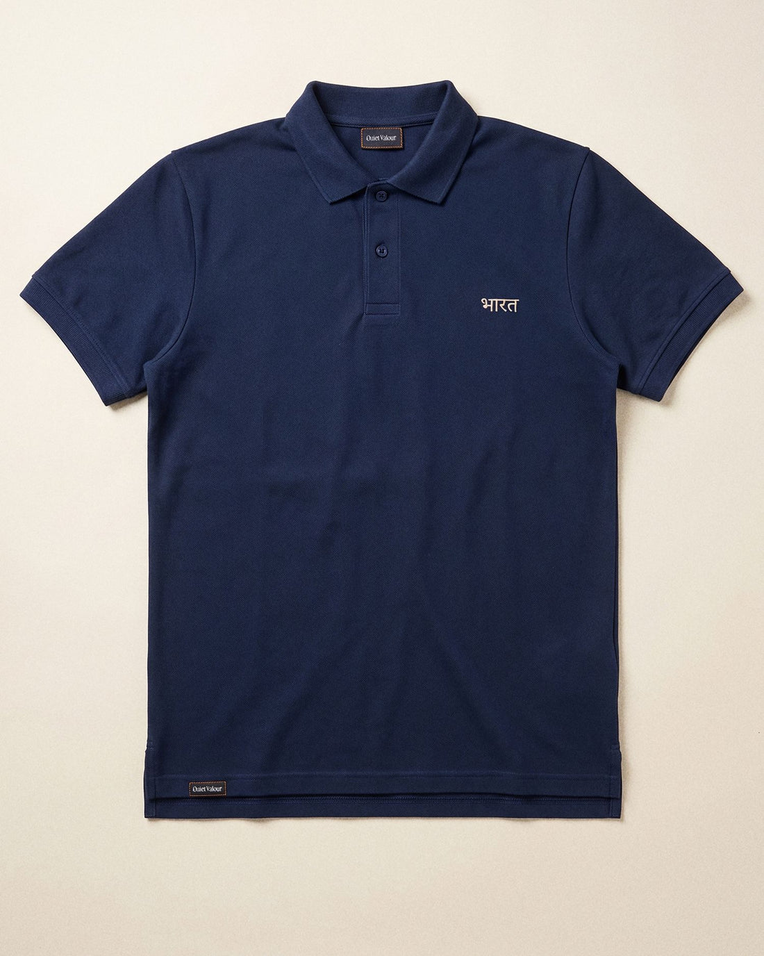 Bharat Mens Pique Polo Navy Blue